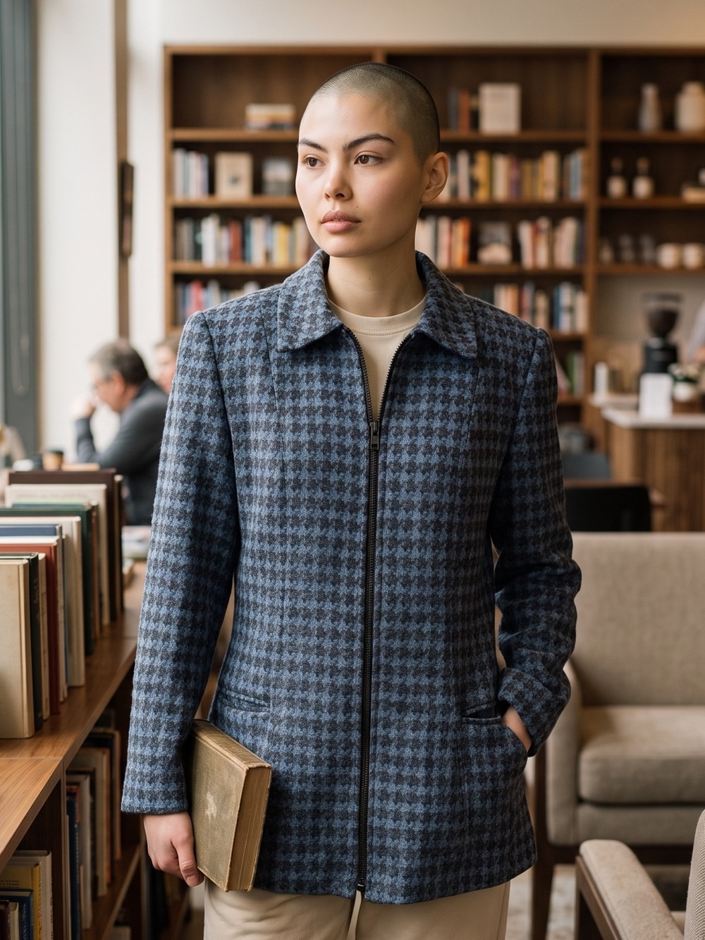 Coldwater Creek Vintage Houndstooth Blazer